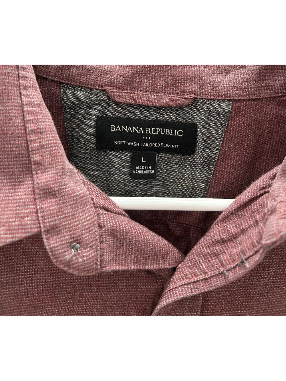 Banana Republic Men's Soft Wash Tailored Slim Fit Long Sleeve Shirt Size Large